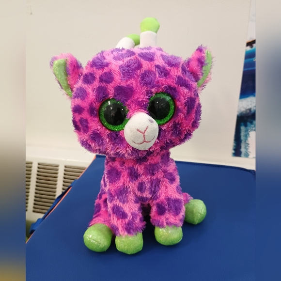 Ty Beanie Boos Gilbert Pink Giraffe  10 Inch Plush Stuffed Animal - Picture 2 of 14